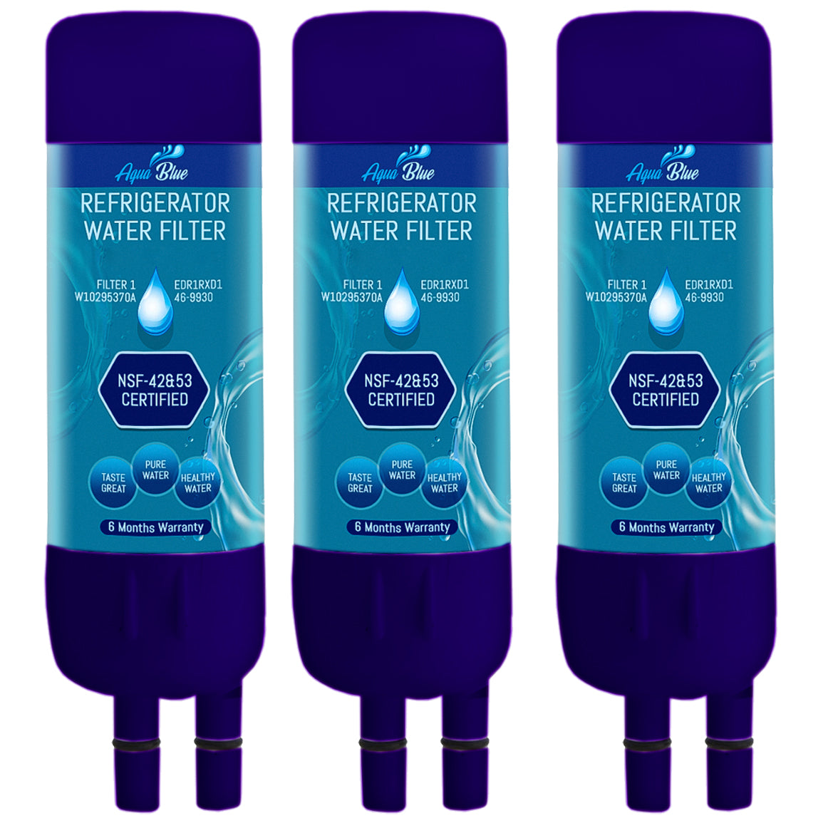 Water Filter for WRS315SDHZ02, WRS571CIHZ Refrigerator (3 Pack)