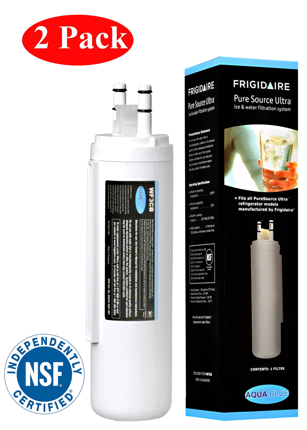 myfiltermart FGHS2631PH, FGHS2655PF Refrigerator Water Filter (Orignal)
